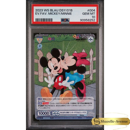 Weiss Schwarz blau Disney Characters Japanese RR Mickey & Minnie DSY 004 Japanese PSA 10