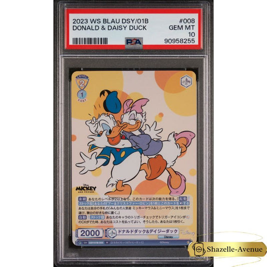 Weiss Schwarz Blau Disney Donald Duck Daisy Duck WSB TCG DSY/01B-008 PSA 10