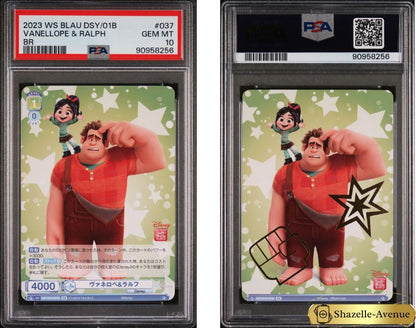 2023 Weiss Schwarz Disney Blau Disney Characters Vanellope and Ralph Japanese PSA 10