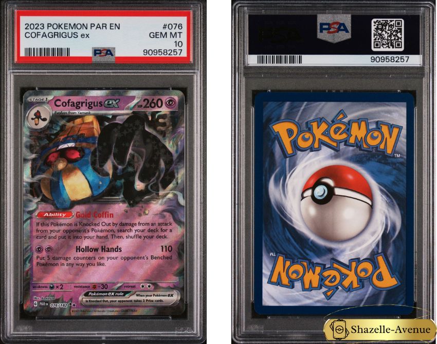 2023 Pokemon Paradox Rift COFAGRIGUS EX PSA 10