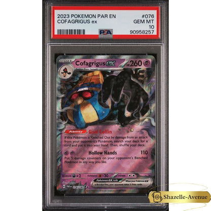 2023 Pokemon Paradox Rift COFAGRIGUS EX PSA 10