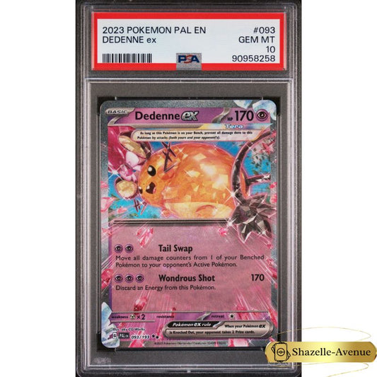 2023 Pokemon SVI EN Paldea Evolved Dedenne ex #093 PSA 10