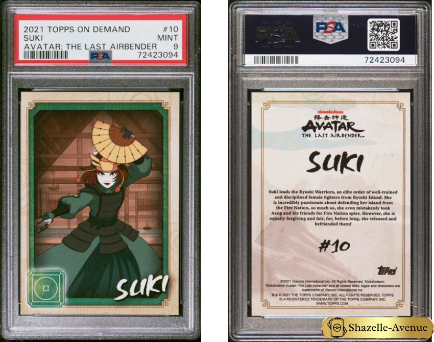 2021 TOPPS ON DEMAND AVATAR THE LAST AIRBENDER #10 Suki PSA 9