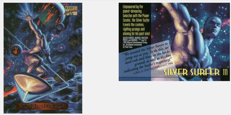 1994 Fleer Hildebrandt Brothers Marvel Masterpieces Base Singles #101 - 140 *Pick your own card