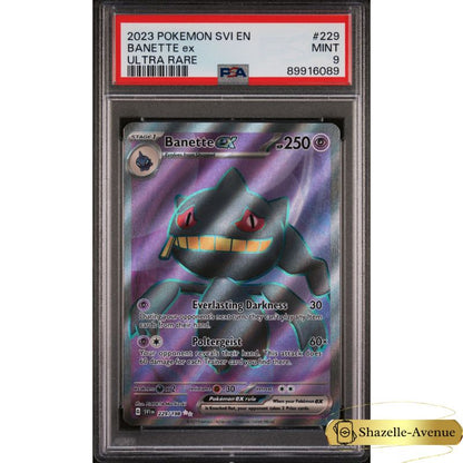 2023 Pokemon SVI EN Bannette EX #229 PSA 9