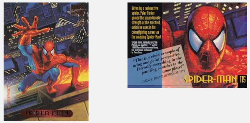 1994 Fleer Hildebrandt Brothers Marvel Masterpieces Base Singles #101 - 140 *Pick your own card