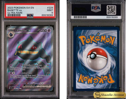 2023 Pokemon SVI EN Bannette EX #229 PSA 9