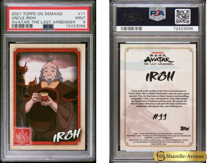 2021 TOPPS ON DEMAND AVATAR THE LAST AIRBENDER #11 Uncle Iroh PSA 9