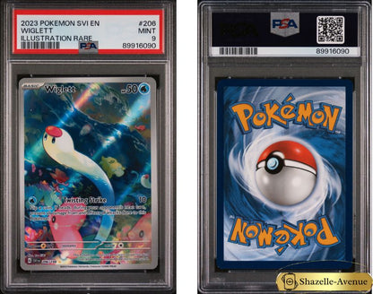 2023 Pokemon Scarlet & Violet WIGLETT #206 PSA 9