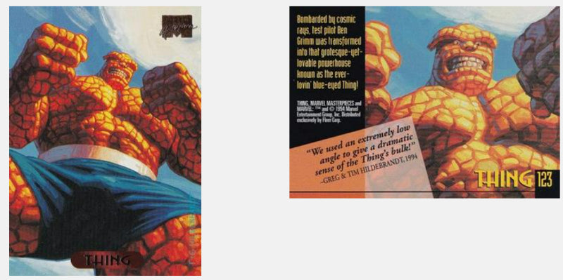 1994 Fleer Hildebrandt Brothers Marvel Masterpieces Base Singles #101 - 140 *Pick your own card