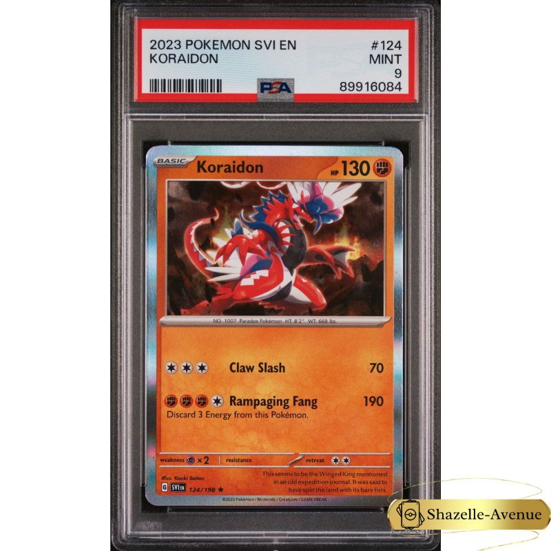 2023 Pokemon SVI EN Koraidon - HOLO #124EN PSA 9