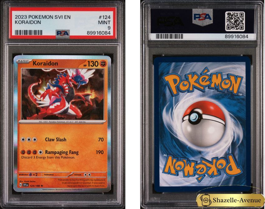 2023 Pokemon SVI EN Koraidon - HOLO #124EN PSA 9