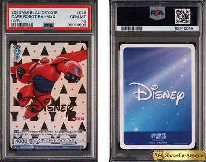 2023 Weiss Schwarz Disney Blau Disney Characters Care Robot Baymax Japanese PSA 10