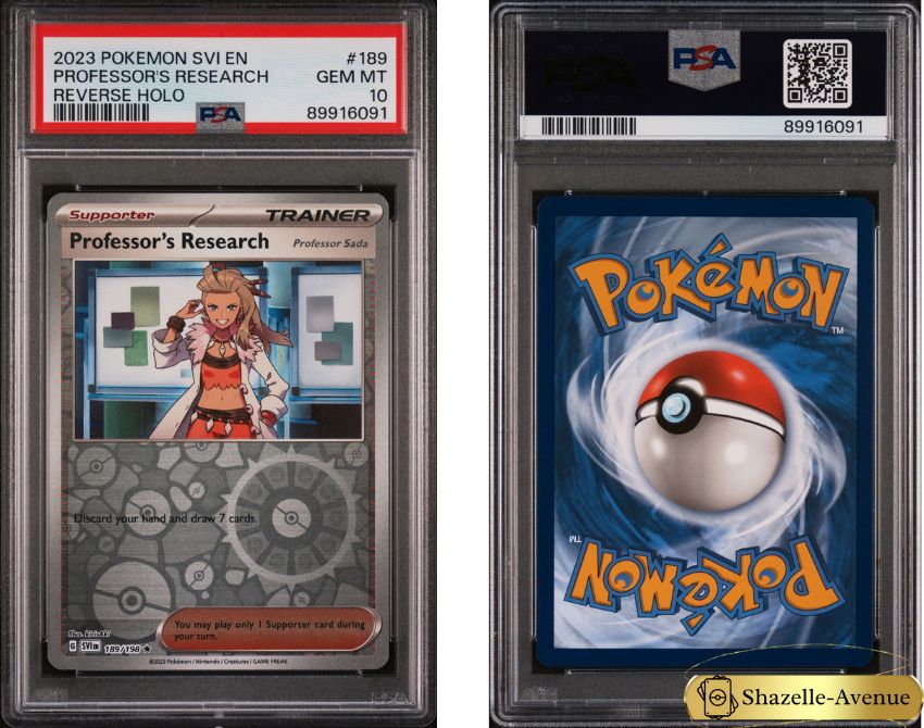 2023 Pokemon Scarlet & Violet Professor's Research #189 Reverse Holo En PSA 10