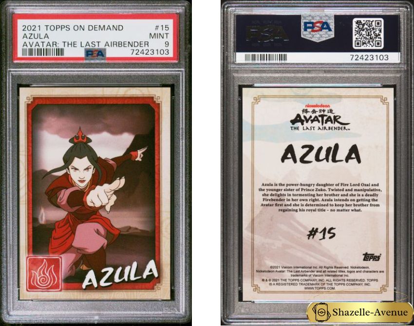 2021 TOPPS ON DEMAND AVATAR THE LAST AIRBENDER #15 Azula PSA 9