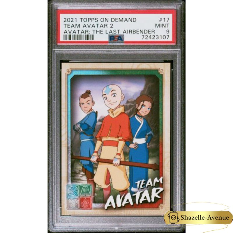 2021 TOPPS ON DEMAND AVATAR THE LAST AIRBENDER #17 Team Avatar 2 PSA 9