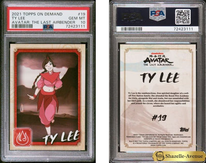 2021 TOPPS ON DEMAND AVATAR THE LAST AIRBENDER #19 TY Lee PSA 10