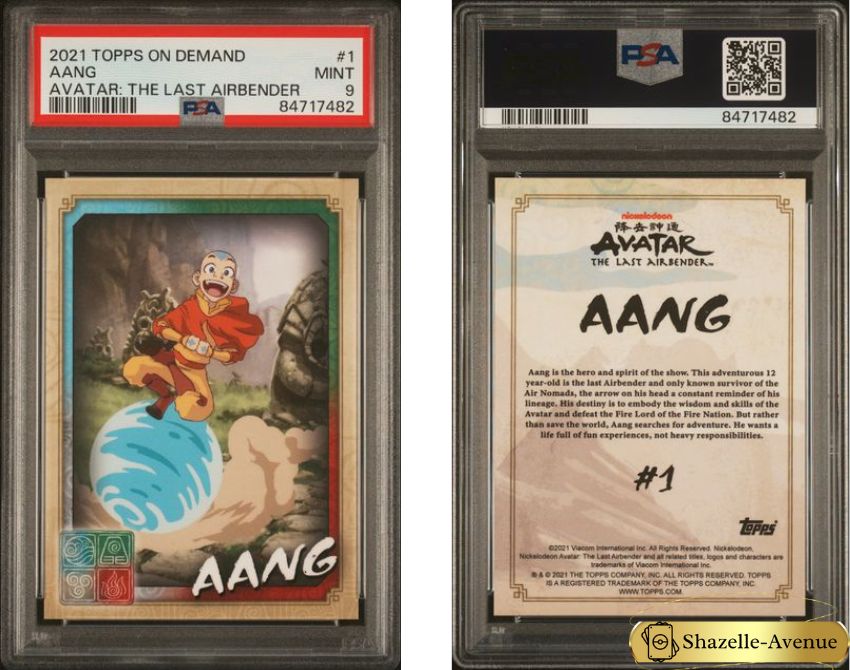 2021 TOPPS ON DEMAND AVATAR THE LAST AIRBENDER #1 Aang PSA 9