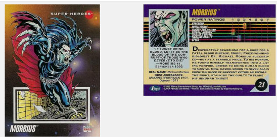 1992 IMPEL MARVEL UNIVERSE SERIES 3 #1 - 100 Pick your own card