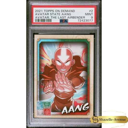 2021 TOPPS ON DEMAND AVATAR THE LAST AIRBENDER #2 Aang Avatar State PSA 9