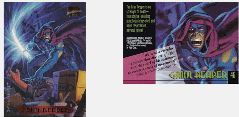 1994 Fleer Hildebrandt Brothers Marvel Masterpieces Base Singles #1 - 100 *Pick your own card