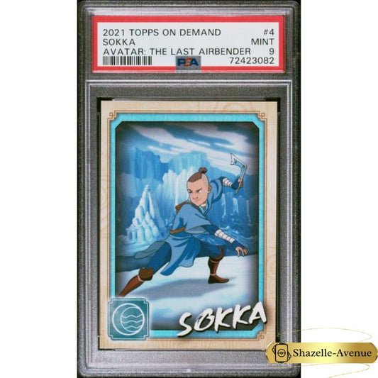 2021 TOPPS ON DEMAND AVATAR THE LAST AIRBENDER #4 Sokka PSA 9 (Copy)