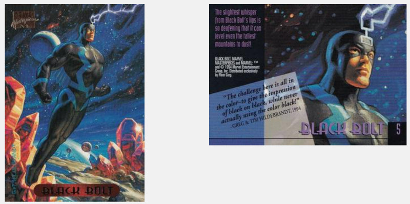 1994 Fleer Hildebrandt Brothers Marvel Masterpieces Base Singles #1 - 100 *Pick your own card