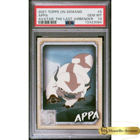 2021 TOPPS ON DEMAND AVATAR THE LAST AIRBENDER #5 Appa PSA 10 (Copy)