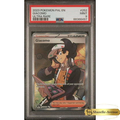 2023 Pokemon Pal Giacomo English 252 Ultra Rare Full Art PSA 9