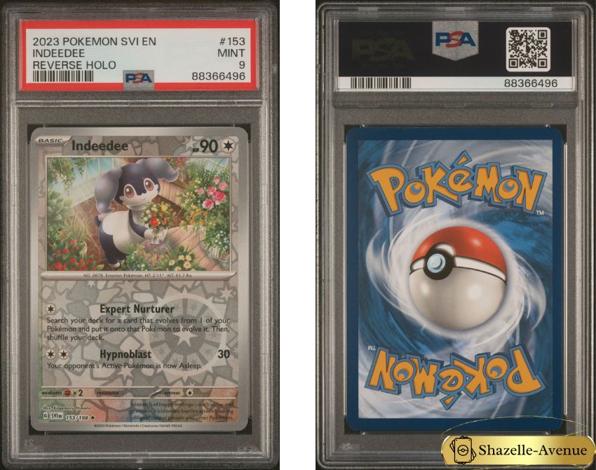 2023 Pokemon SVI En Indeedee Reverse Holo PSA 9