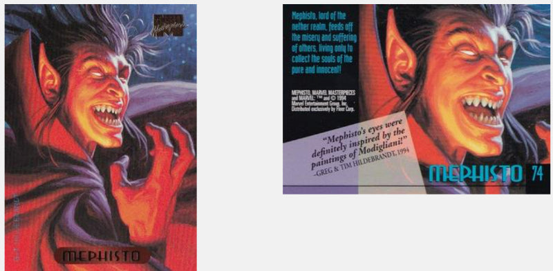 1994 Fleer Hildebrandt Brothers Marvel Masterpieces Base Singles #1 - 100 *Pick your own card