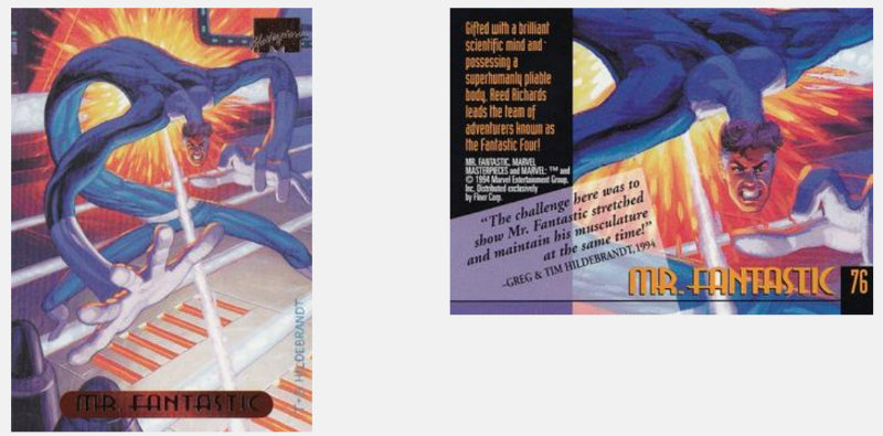 1994 Fleer Hildebrandt Brothers Marvel Masterpieces Base Singles #1 - 100 *Pick your own card