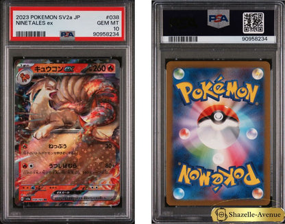 2023 POKEMON SV2a-POKEMON 151 038/165 NINETALES ex Japanese PSA 10