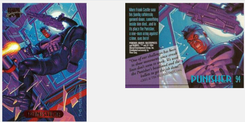 1994 Fleer Hildebrandt Brothers Marvel Masterpieces Base Singles #1 - 100 *Pick your own card